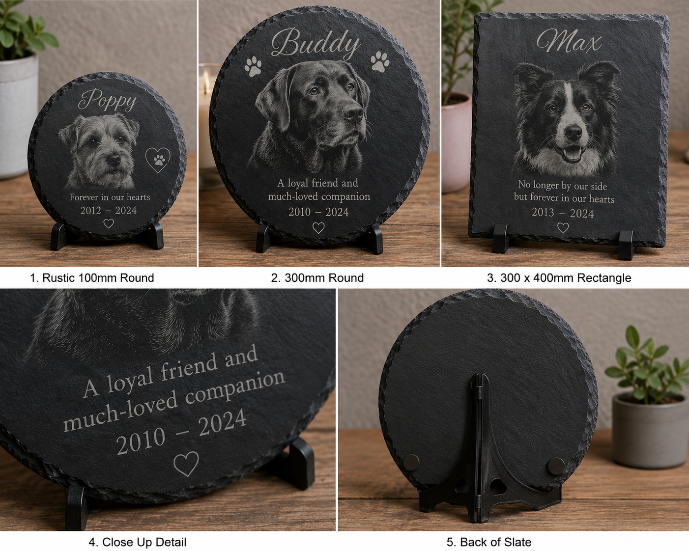 Personalised Memorial Slate - Made to Order - Image 2
